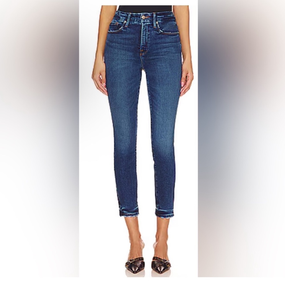 Good American Good Legs Crop Skinny Jeans Indigo 563 Size 4 / 27